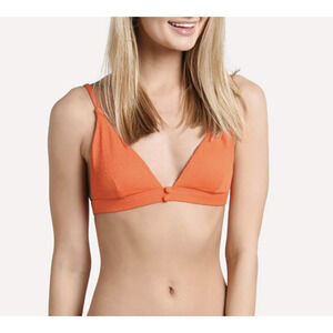 RED CARTER CARLY Persimmon Triangle Bikini Top Large NWT